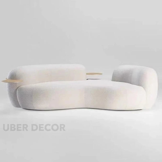 SkyHaven Cloud Lounge Sofa - Ultra-Soft Curved Couch for Minimalist Living Rooms - Uber Decor