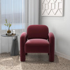 Deep Wine Burgundy Suede