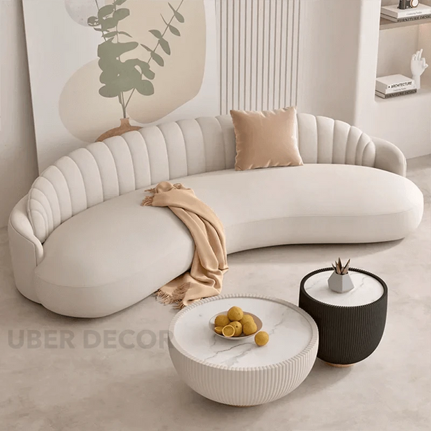 Tromso Nordic Designer Lazy Floor Sofa – Minimalist Loveseat Couch for Living Room, Patio & Home Accent Decor - Uber Decor