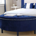 Midnight Blue Suede Velvet