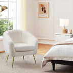 Soft Ivory White Fine Boucle