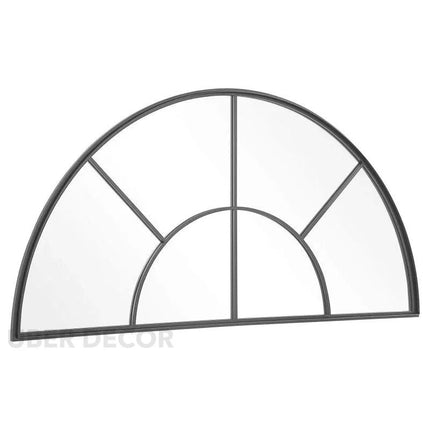 3 Piece French Window Metal Frame Mirror Set for Wall Decor- Custom Size & Colour- LED Optional - Uber Decor
