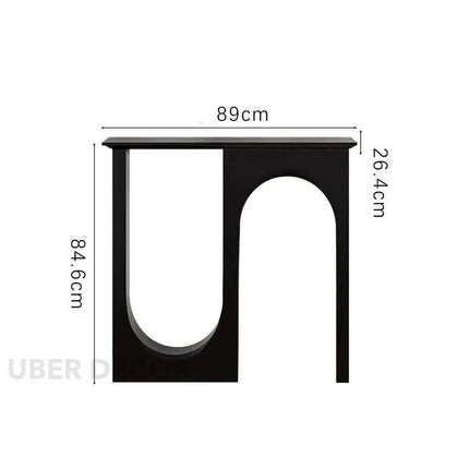 Vionne Arch Console Table – French Nordic Minimalist Console with Sculptural Base for Hallways & Living Rooms