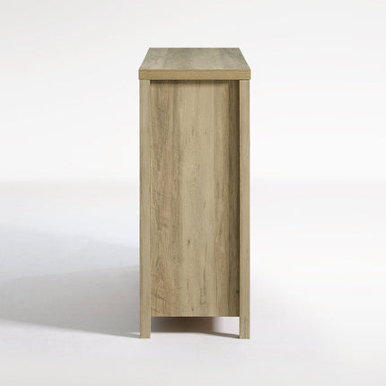Riviera Slat 8-Drawer Chest – Modern Scandinavian Solid Wood Cabinet with Natural Oak Finish & Custom Color Options for Bedroom, Living Room, Entryway