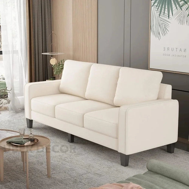 Vienna 75" Storage Sofa- Comfy Upholstered 3 Seater Sofa with Storage Space for Compact Small Space - Uber Decor