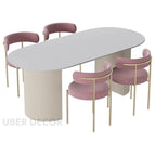Table120cm chairs4 B