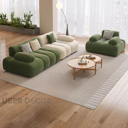 Lucca Postmodern Puff Sofa Minimalist Lazy Couch for Living Room, Lounge, or Bedroom