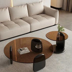 Set of 2 / Black/Brown
