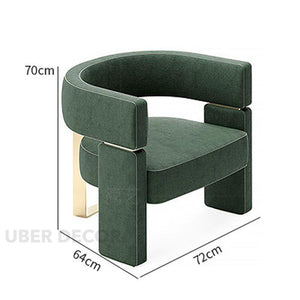 Zenith Comfort – Modern Minimalist Customizable Lounge Armchair for Living Room & Hospitality Spaces - Uber Decor