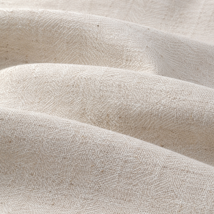 HUBER - Linen Upholstery Fabric- Warm Ivory