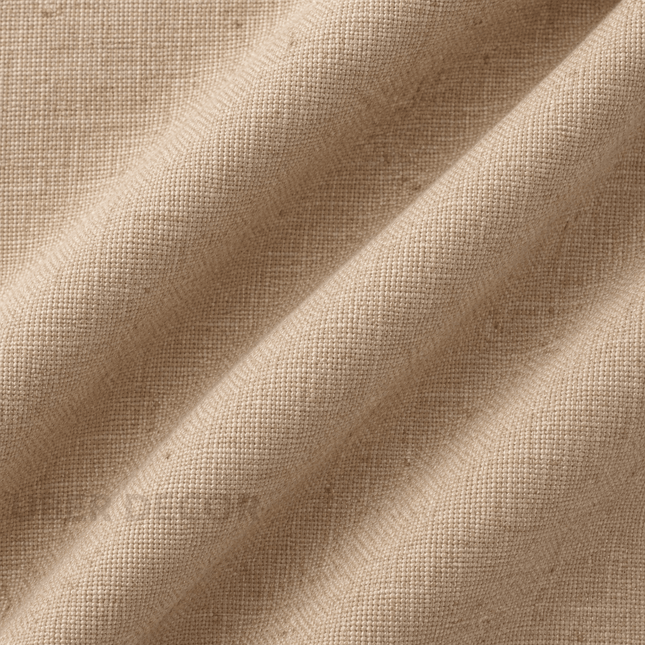 HUBER - Linen Upholstery Fabric- Mushroom