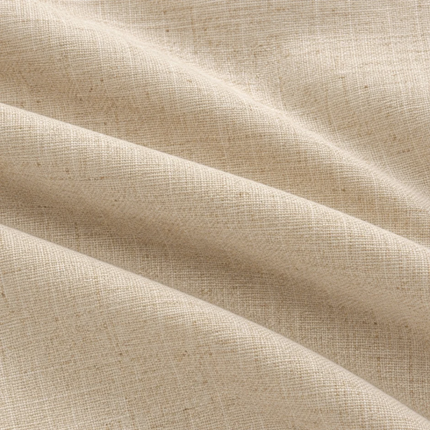 HUBER - Linen Upholstery Fabric- Almond Cream