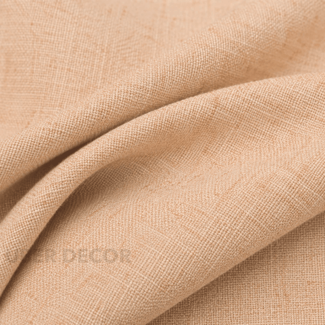 HUBER - Linen Upholstery Fabric- Dusty Peach