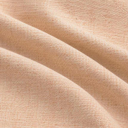 HUBER - Linen Upholstery Fabric- Peach Sand
