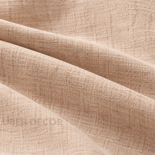 HUBER - Linen Upholstery Fabric- Oatmeal