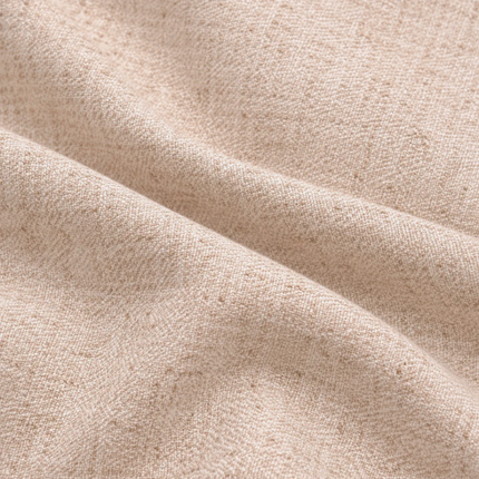 HUBER - Linen Upholstery Fabric- Warm Beige
