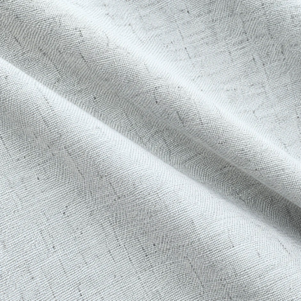 HUBER - Linen Upholstery Fabric- Silver Mist