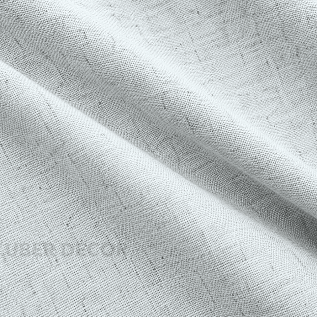HUBER - Linen Upholstery Fabric- Silver Mist