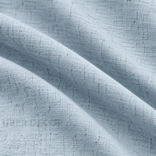 HUBER - Linen Upholstery Fabric- Glacier Blue