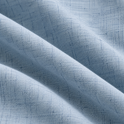 HUBER - Linen Upholstery Fabric- Ice Denim