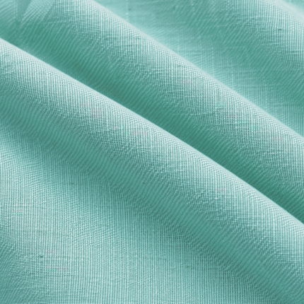HUBER - Linen Upholstery Fabric- Pearl Aqua
