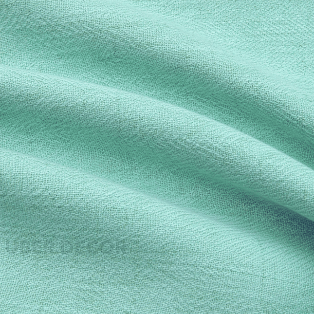 HUBER - Linen Upholstery Fabric- Aqua Island