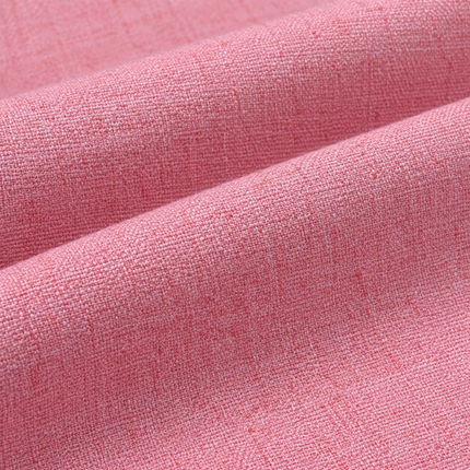 HUBER - Linen Upholstery Fabric- Rose Pink