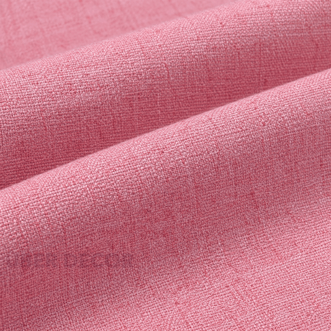 HUBER - Linen Upholstery Fabric- Rose Pink