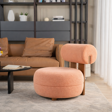 Siya Modern Unique Accent Chair with Backrest – Nordic Living Room Furniture