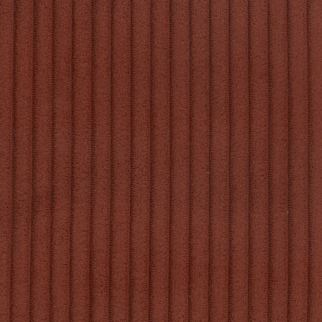 IBIZA - Corduroy Upholstery Fabric- Rust Orange
