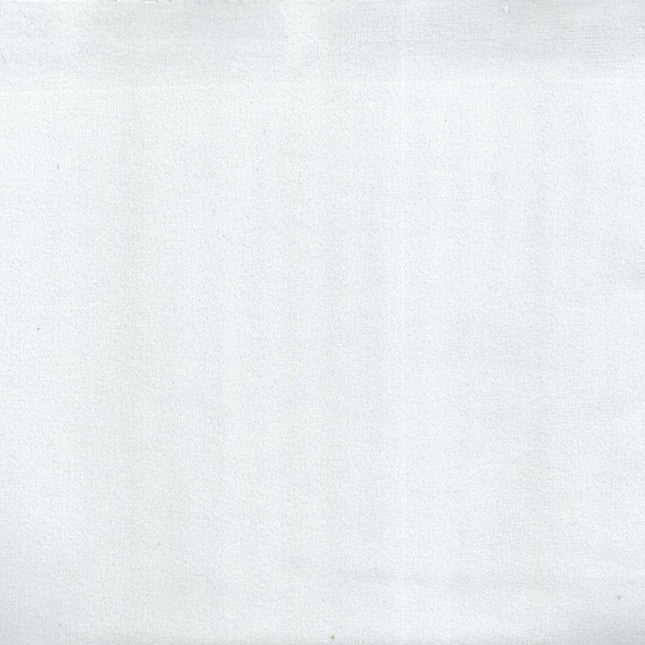 IBIZA - Suede Velvet Upholstery Fabric- Cool White