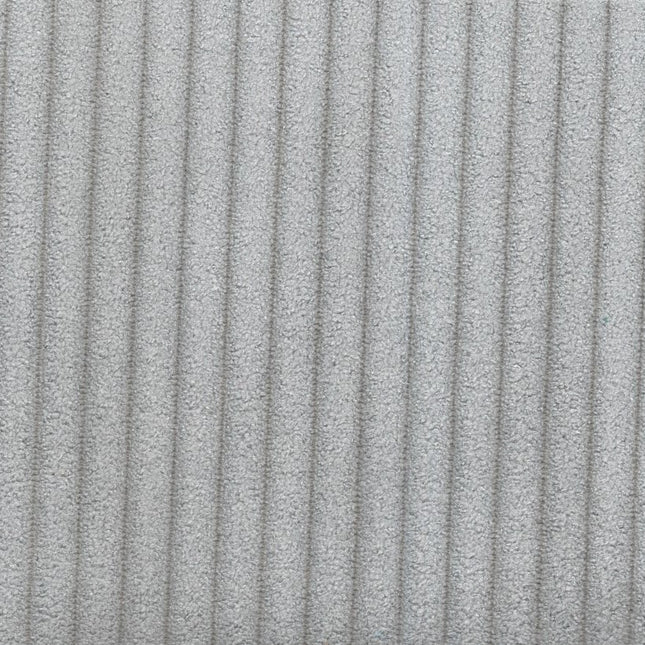 IBIZA - Corduroy Upholstery Fabric- Medium Grey