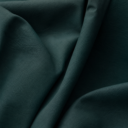 CRAFT- Leatherette Faux Leather Upholstery Fabric- Dark Jade Green