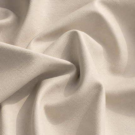 CRAFT- Leatherette Faux Leather Upholstery Fabric- Ivory