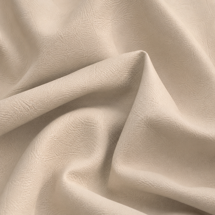 CRAFT- Leatherette Faux Leather Upholstery Fabric- Stone Beige
