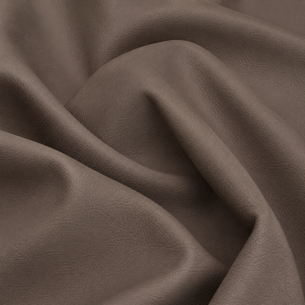 CRAFT- Leatherette Faux Leather Upholstery Fabric- Mink Brown