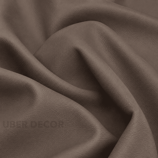 CRAFT- Leatherette Faux Leather Upholstery Fabric- Mink Brown