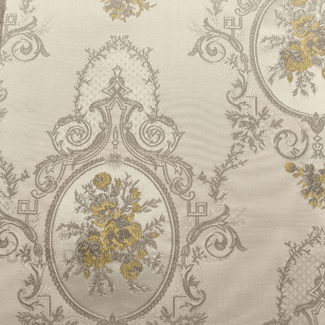 Gulmore - Jacquard Upholstery Fabric - Champagne Ivory