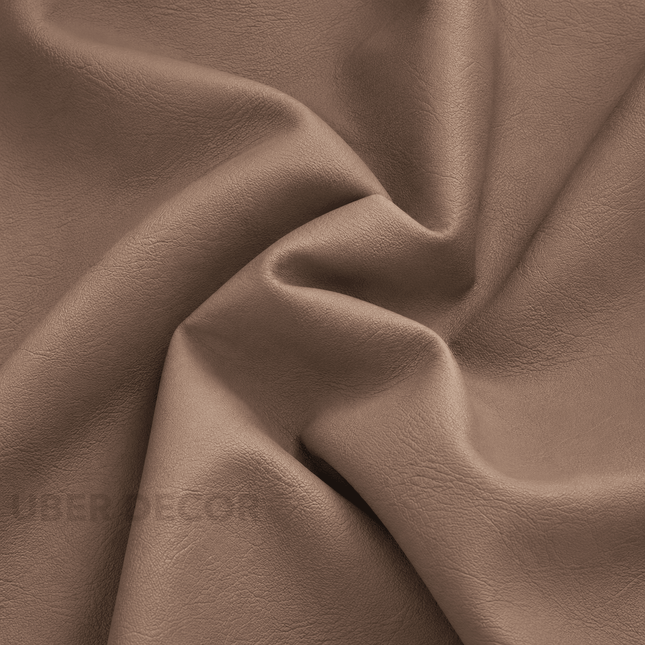 CRAFT- Leatherette Faux Leather Upholstery Fabric- Coffee