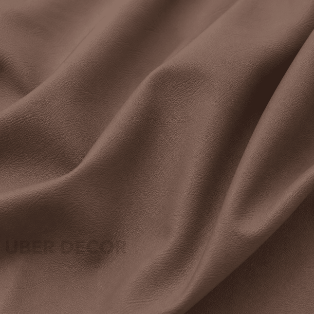 CRAFT- Leatherette Faux Leather Upholstery Fabric- Warm Mahogany