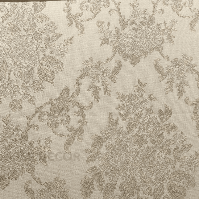 Gulmore - Jacquard Upholstery Fabric - Soft Ivory Gold