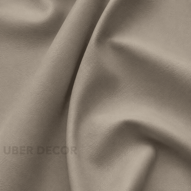 CRAFT- Leatherette Faux Leather Upholstery Fabric- Stone Greige