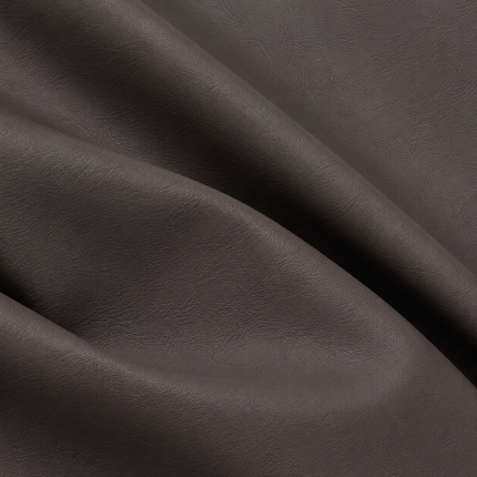 CRAFT- Leatherette Faux Leather Upholstery Fabric- Charcoal Brown