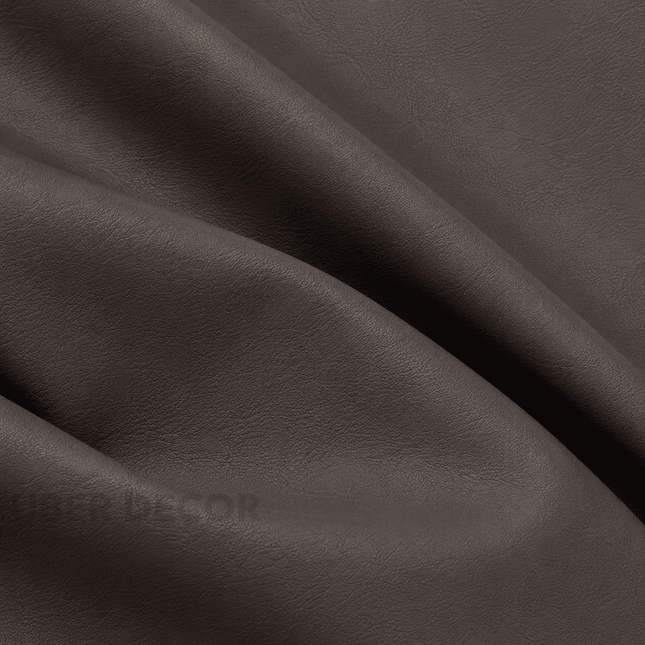 CRAFT- Leatherette Faux Leather Upholstery Fabric- Charcoal Brown