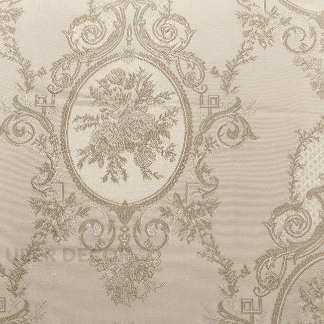 Gulmore - Jacquard Upholstery Fabric - Soft Champagne Ivory