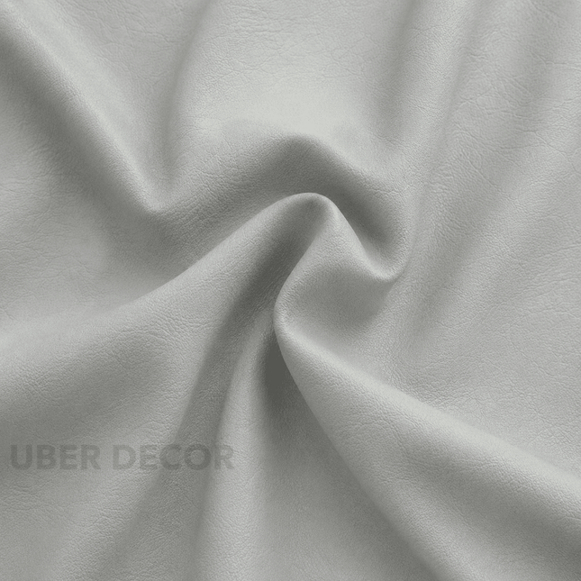CRAFT- Leatherette Faux Leather Upholstery Fabric- Silver Mist