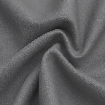 CRAFT- Leatherette Faux Leather Upholstery Fabric- Steel Gray