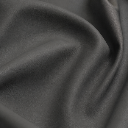 CRAFT- Leatherette Faux Leather Upholstery Fabric- Charcoal Gray
