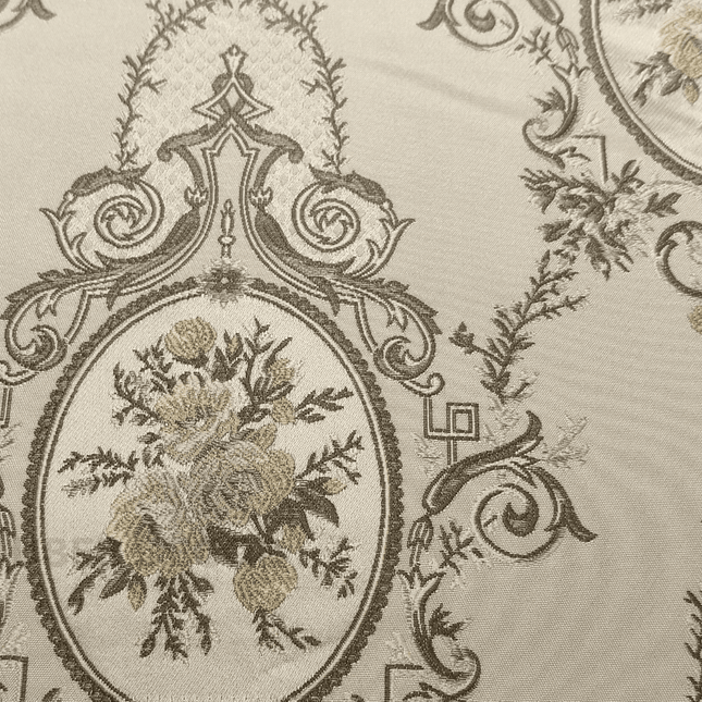 Gulmore - Jacquard Upholstery Fabric - Antique Champagne