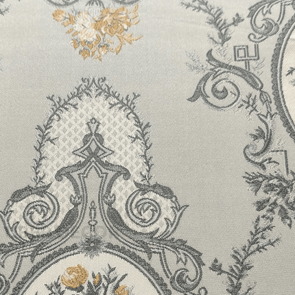 Gulmore - Jacquard Upholstery Fabric - Antique Pearl Grey